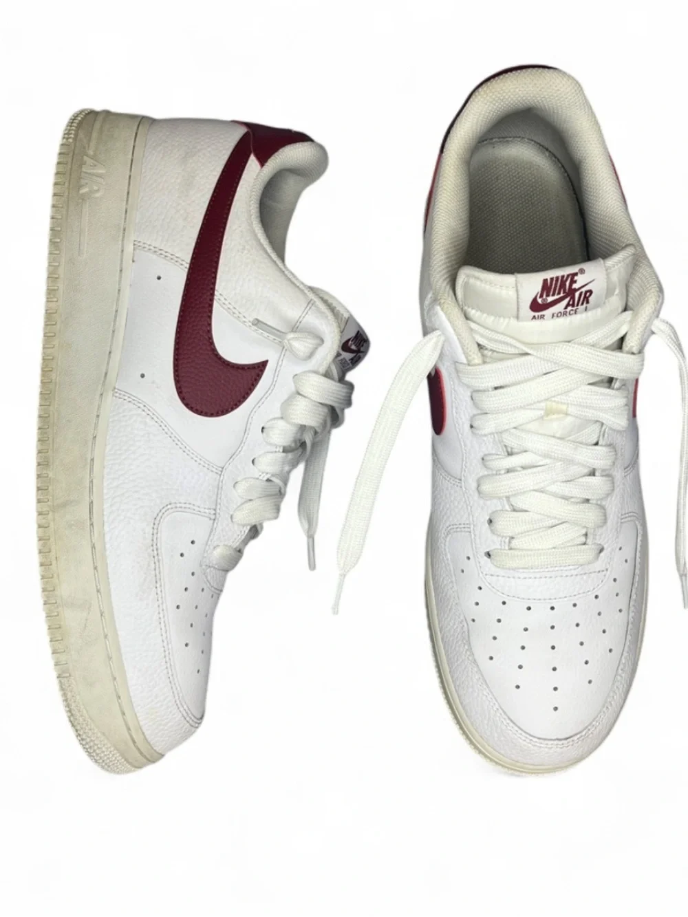 NIKE Men's Air Force 1 '07 LV8 White Night Maroon Shoes Size 14 CZ0326-100_3